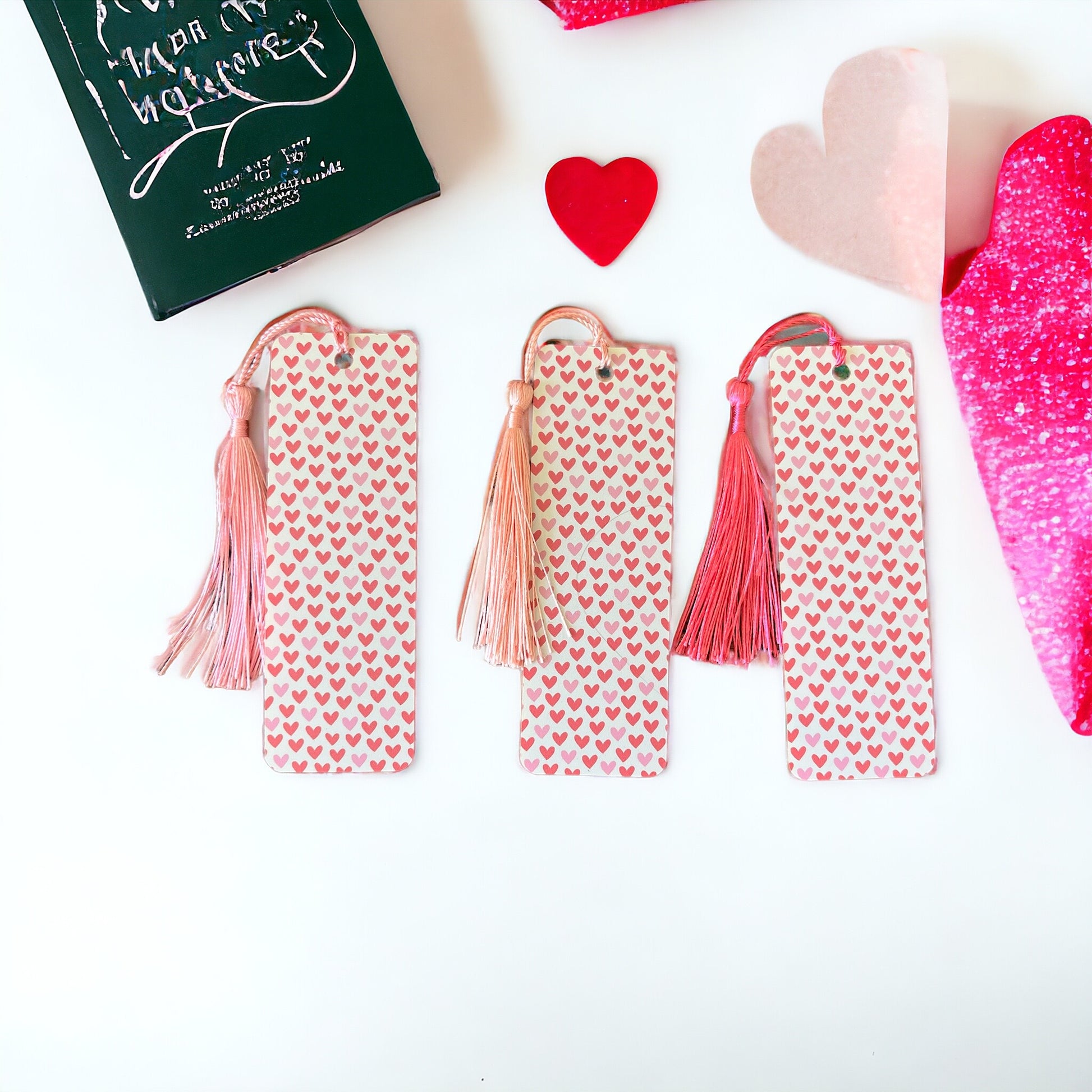 Heart Love Velvet Ribbon Bookmark - The Pink Room Co Exclusive Origina –  The Pink Room Co.
