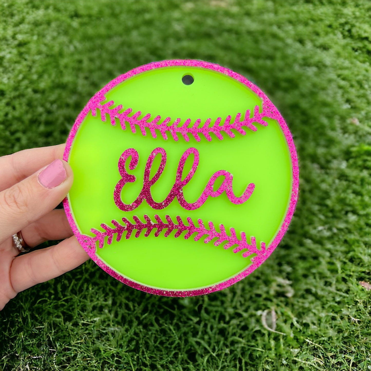 Softball bag tag