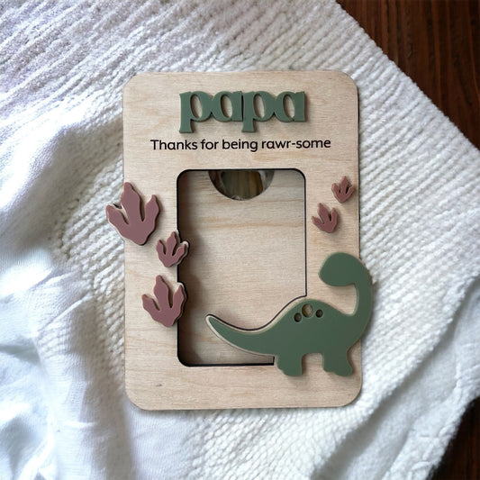 Dinosaur photo magnet