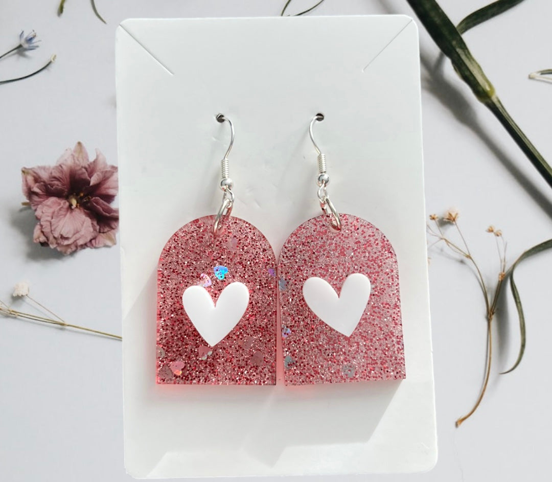 Queen of hearts earrings