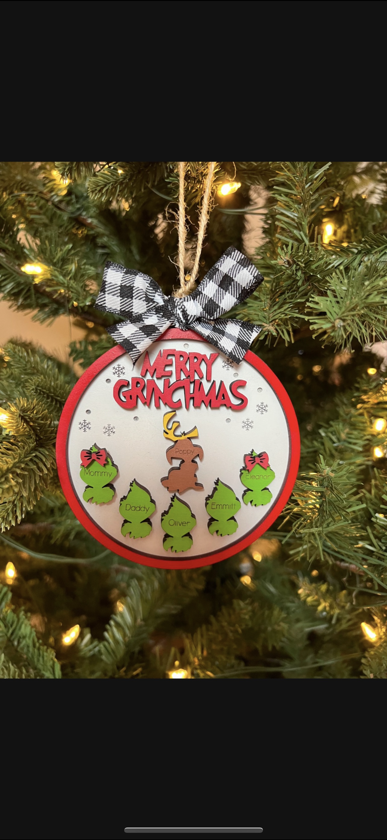 Grinch ornament