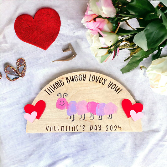 Thumb print Valentines DIY