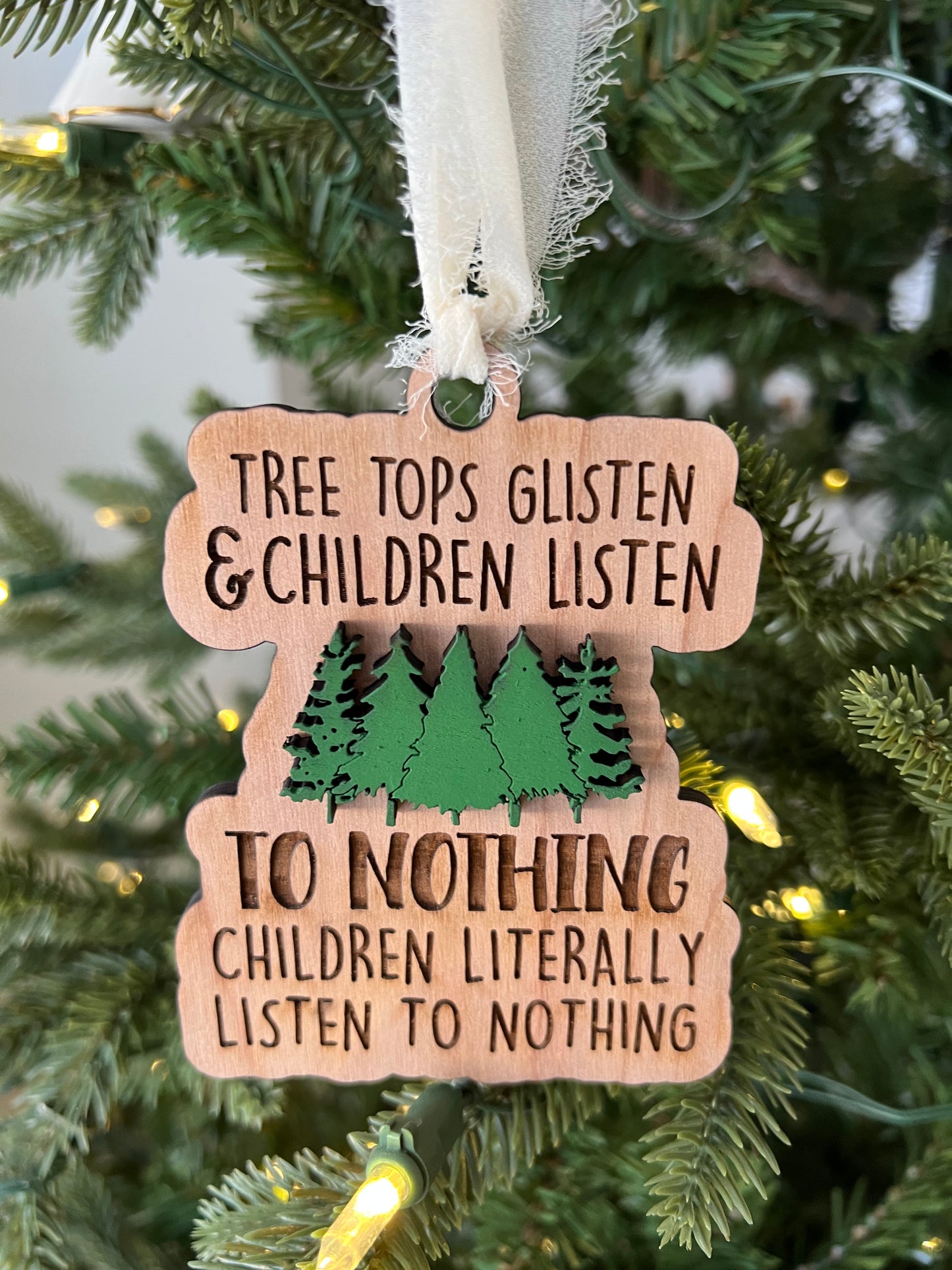 Children listen… ornament