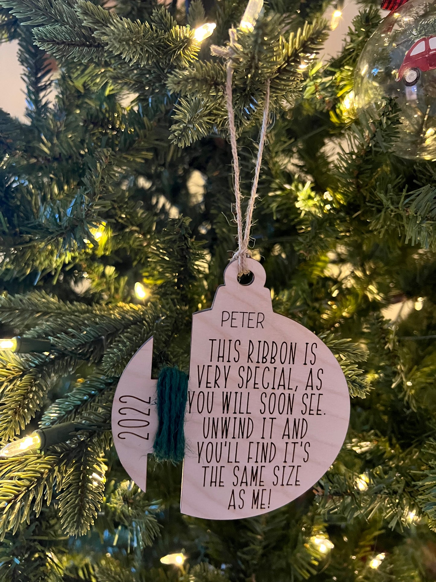 Child measurement ornament