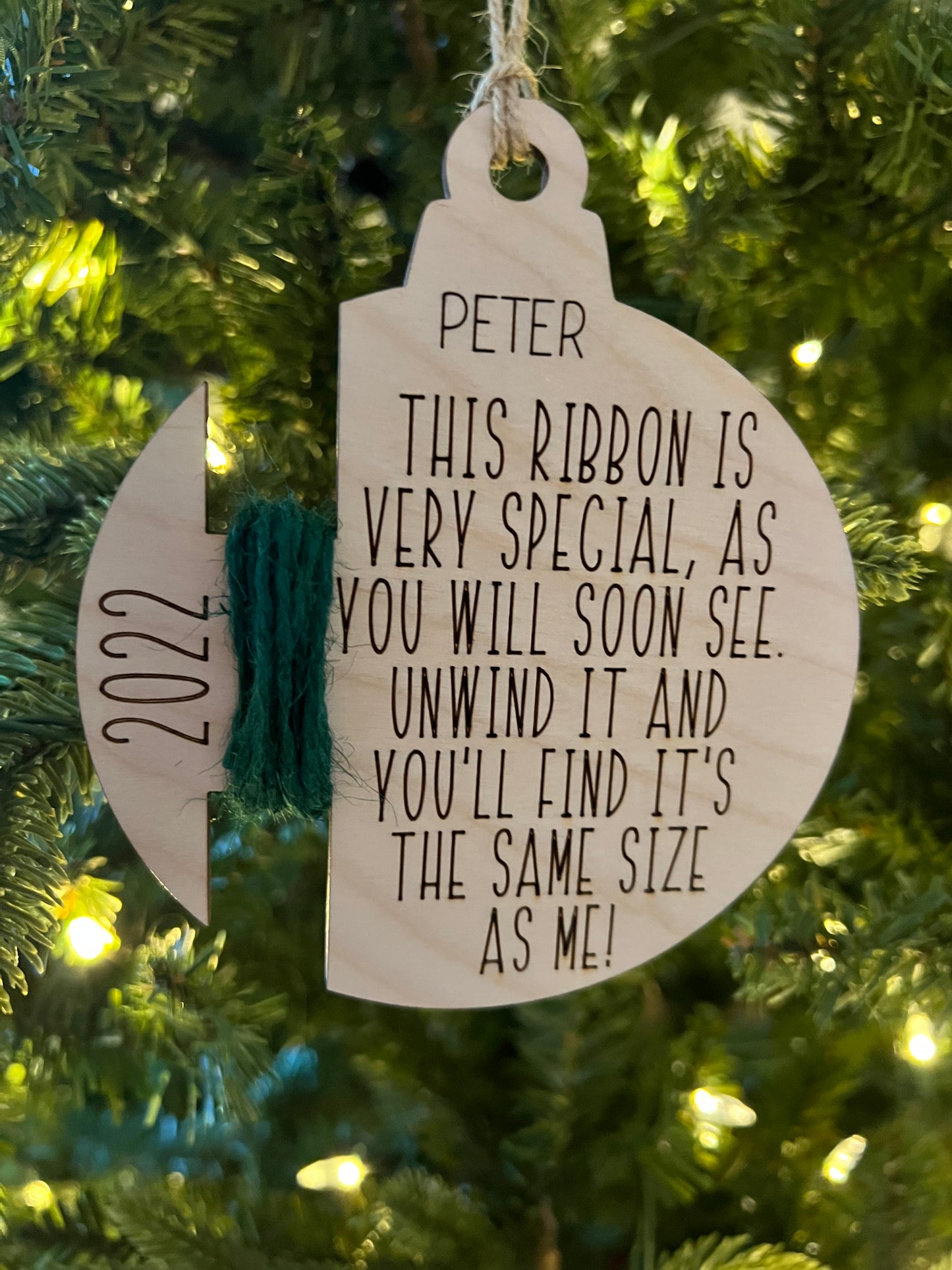 Child measurement ornament