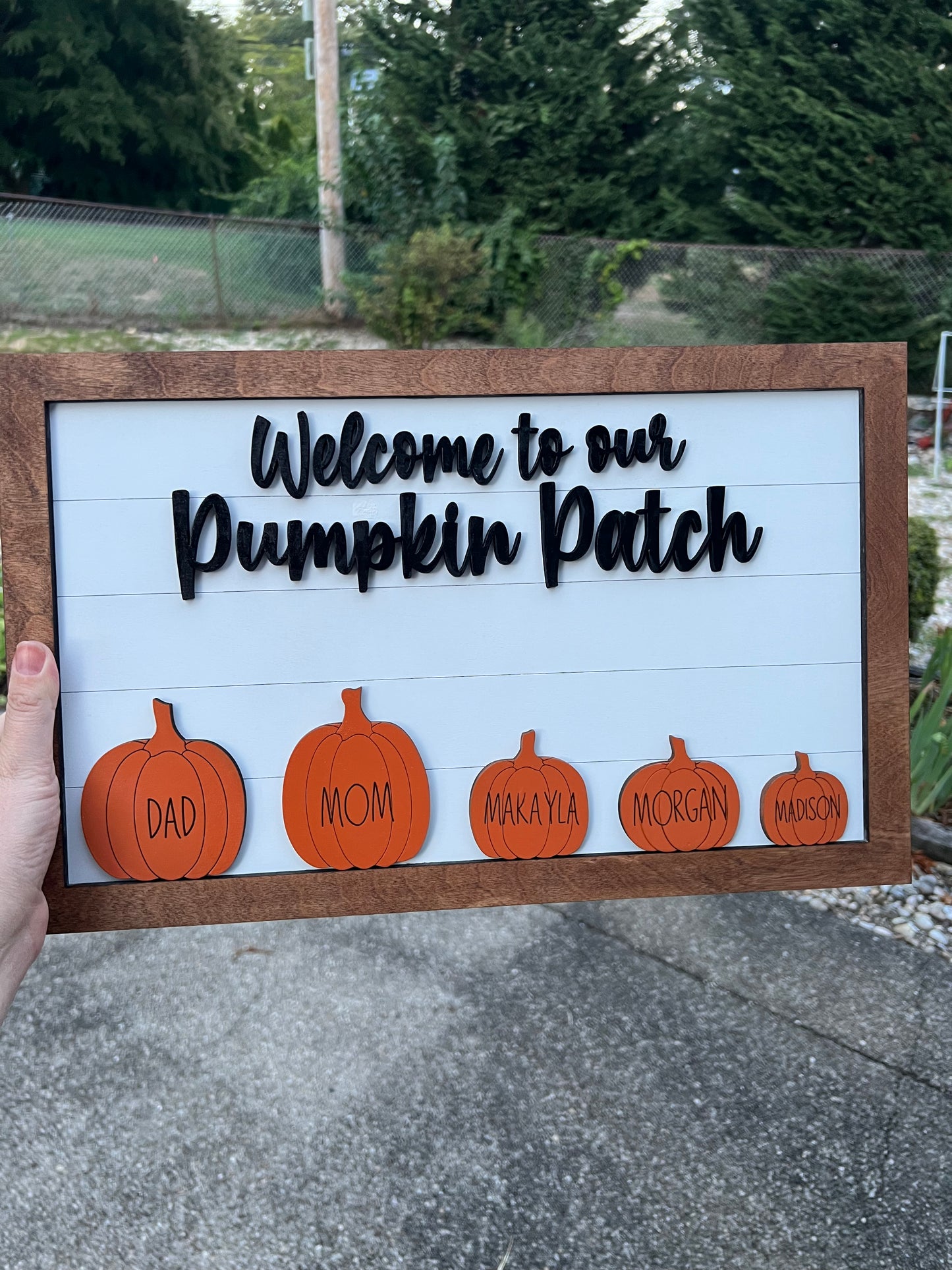 Welcome to Our Pumpkin Patch sign