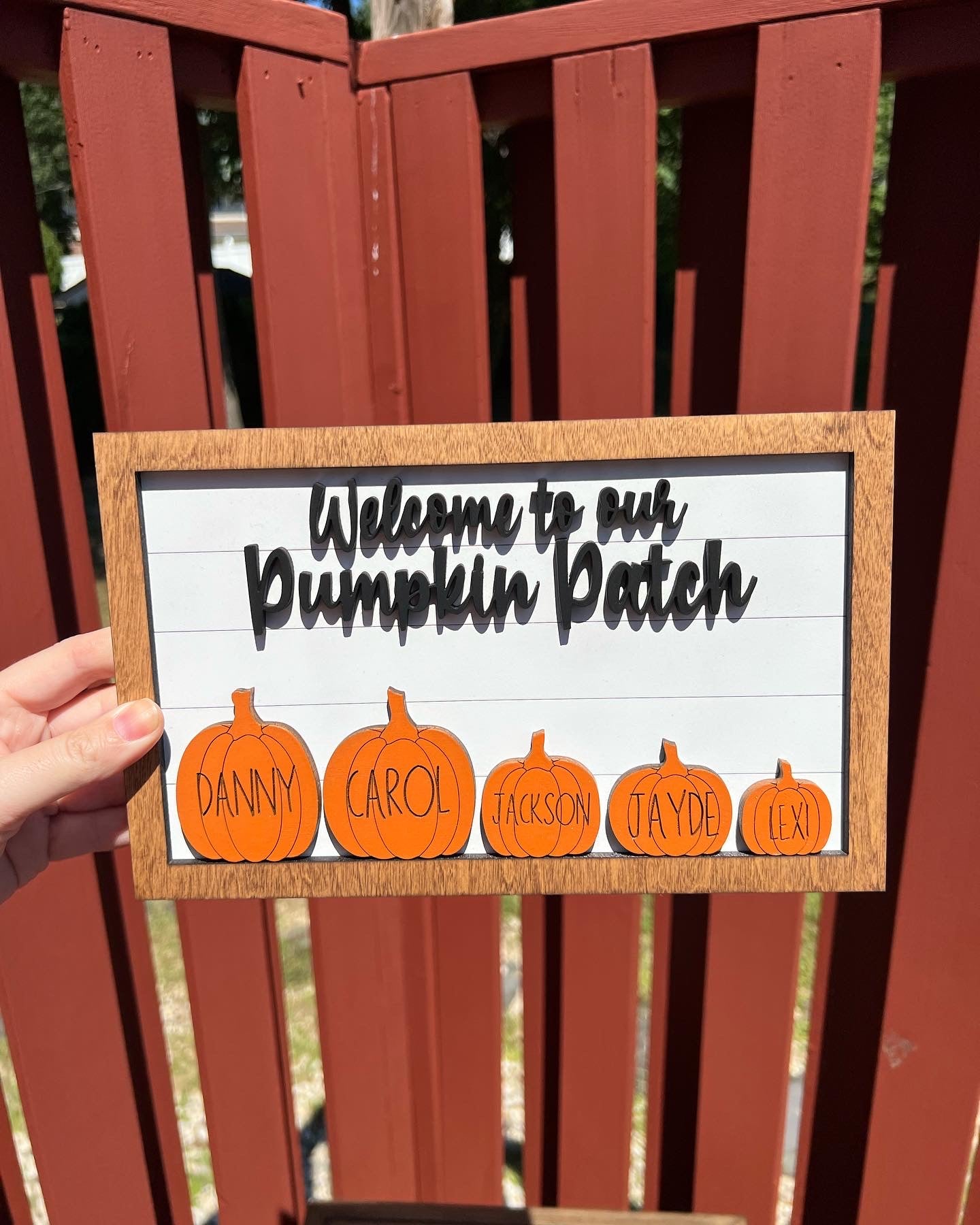 Welcome to Our Pumpkin Patch sign