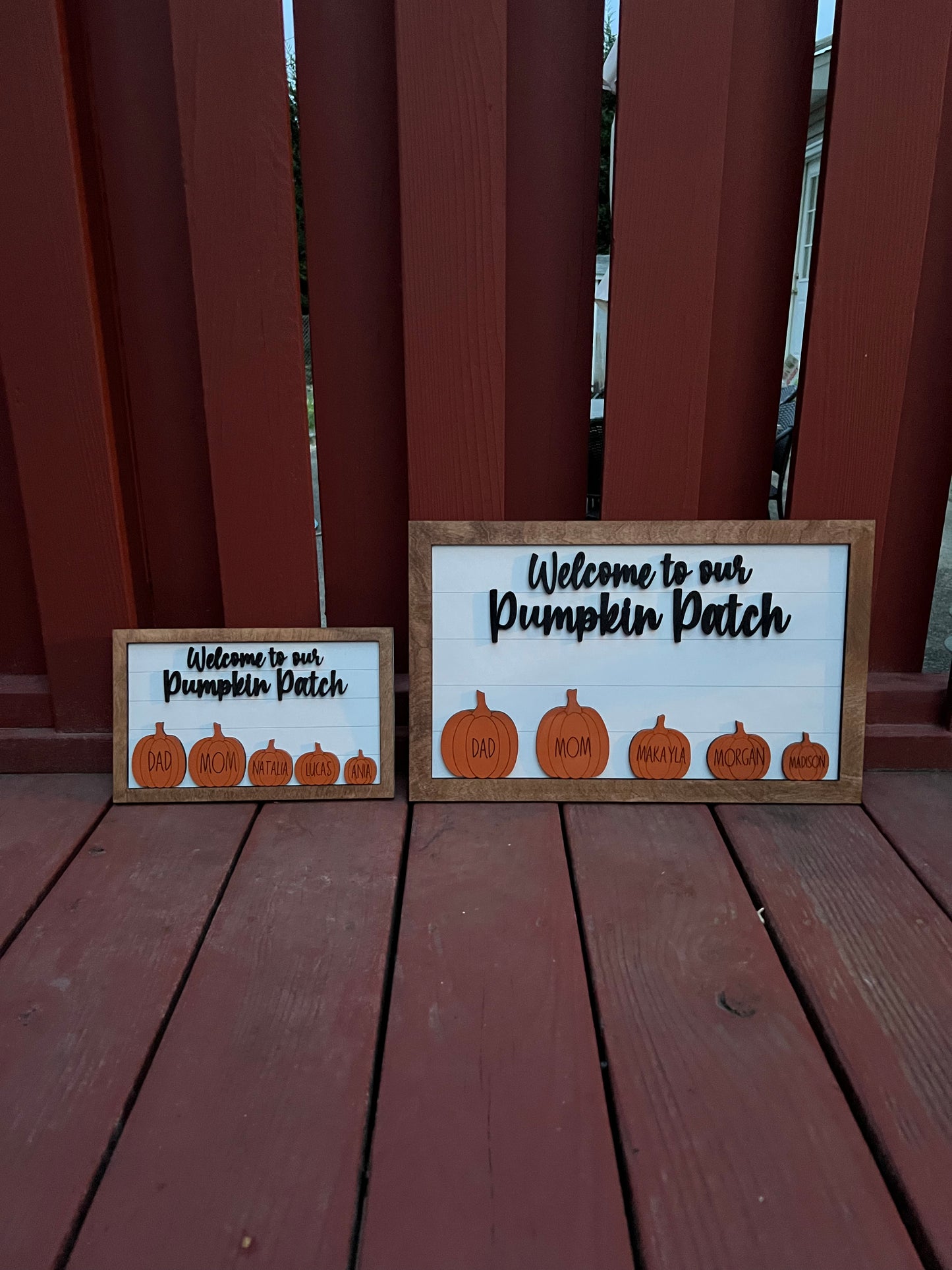 Welcome to Our Pumpkin Patch sign